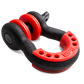 3/4 BLACK D-RING WITH ISOLATORS (SINGLE)