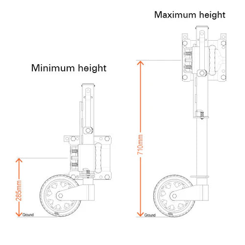 ARK XO750 OFFROAD TRAILER JOCKEY WHEEL