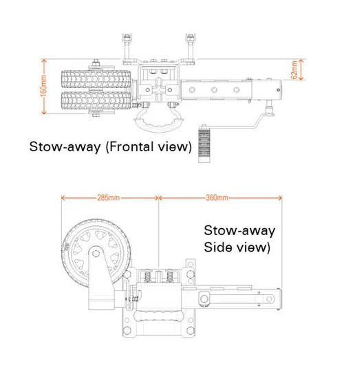 ARK XO750 OFFROAD TRAILER JOCKEY WHEEL