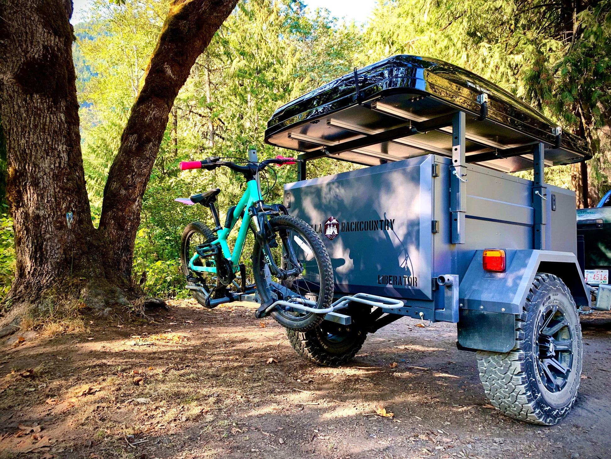 All trailers come standard with rear bike/recovery bitch