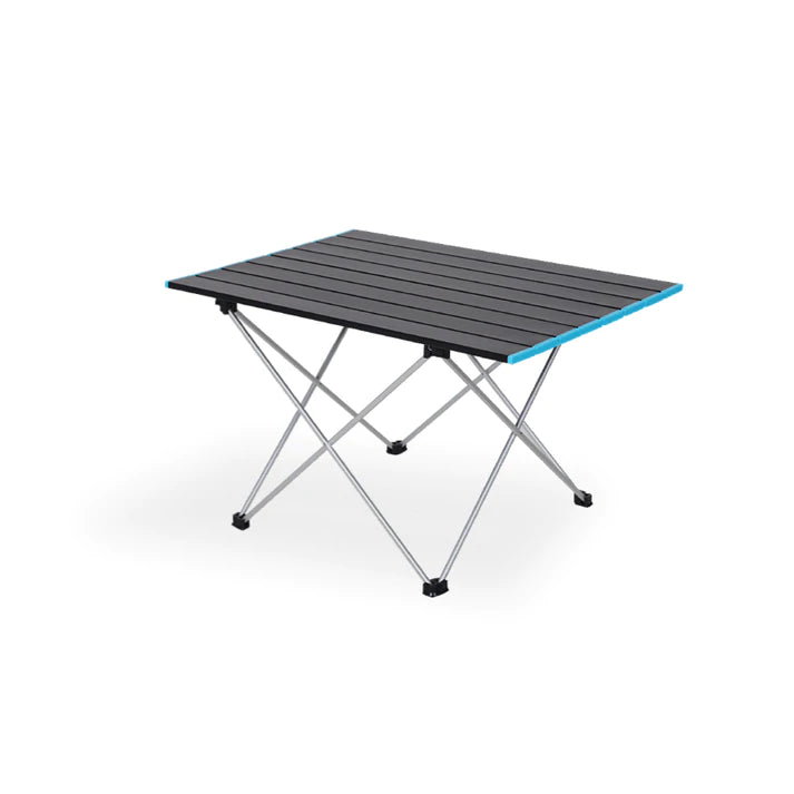 Aluminum folding fireside table