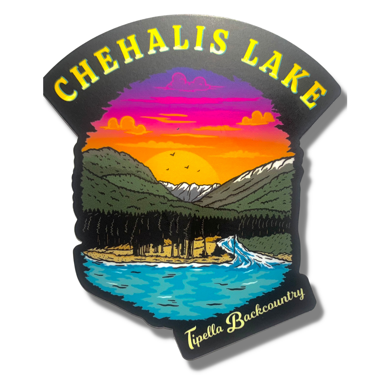 Die Cut Destination Sticker - CHEHALIS LAKE, BC
